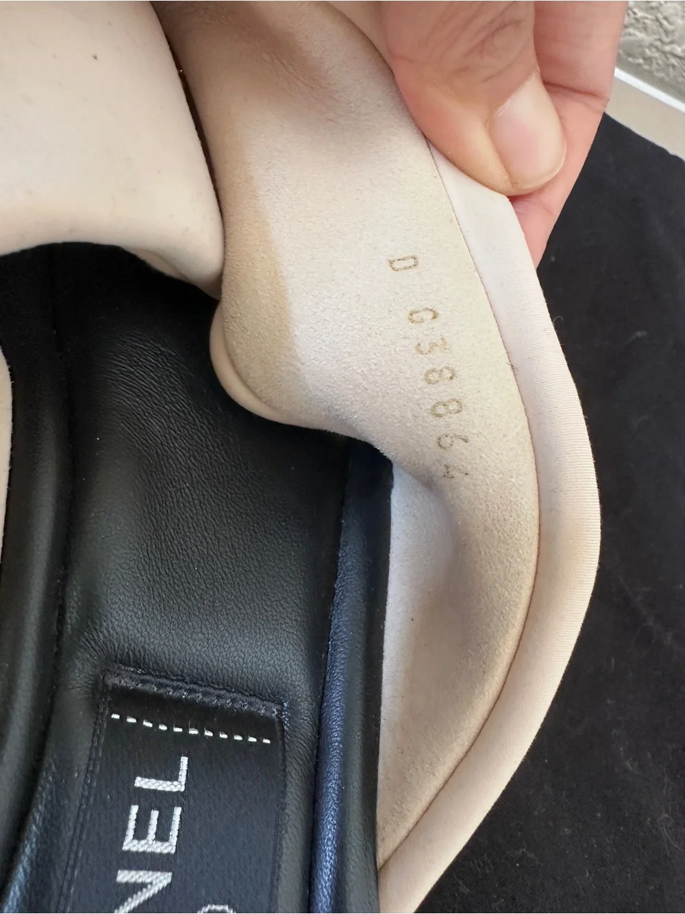 CHANEL Pink Crossband Slide Sandals with Gold CC